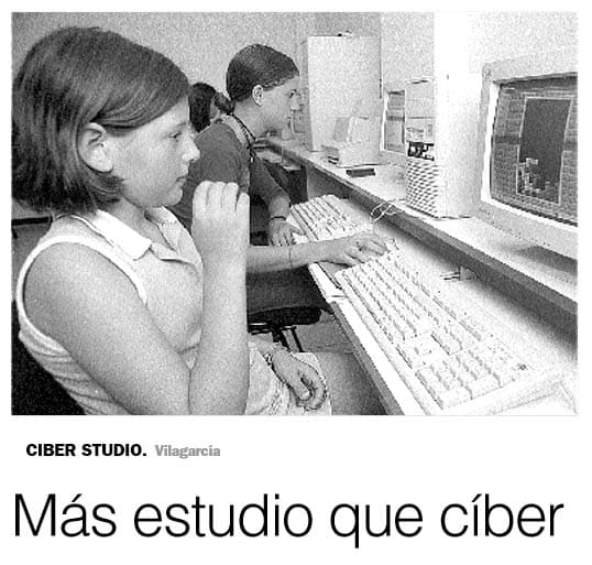 Ciber Studio en el Faro de Vigo del 2001