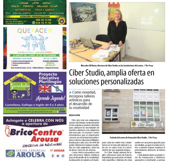 Ciber Studio en el Faro de Vigo del 2019